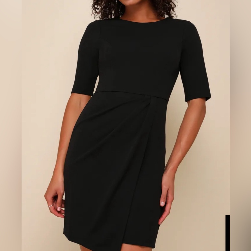 Lulus Westwood Half Sleeve Sheath Dress
